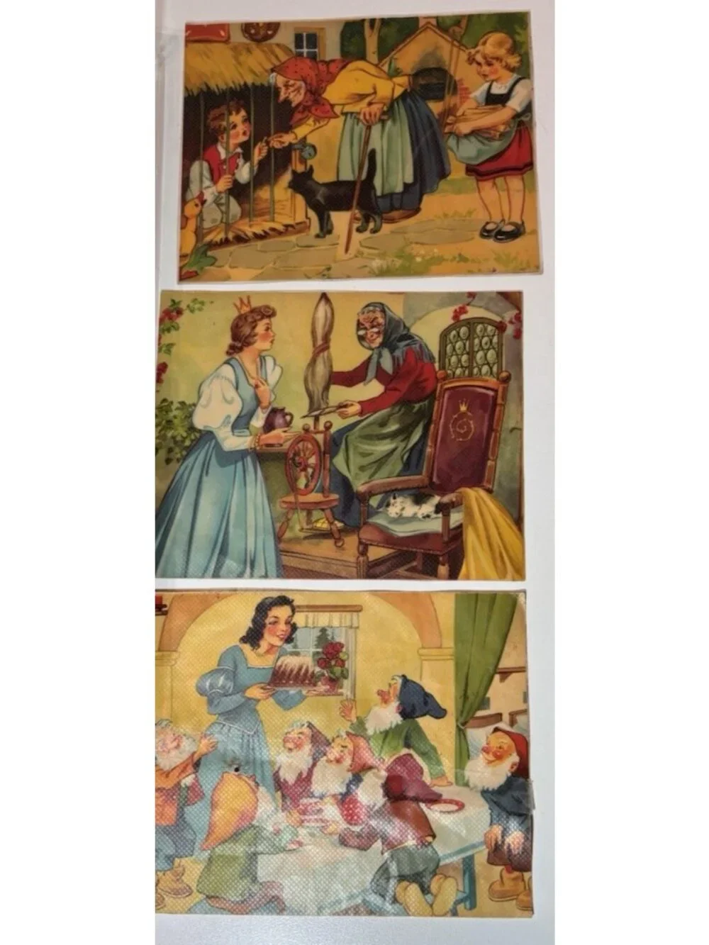 Vintage German Eichhorn Picture Block Puzzle Grimm’s Fairy Tales with Case
